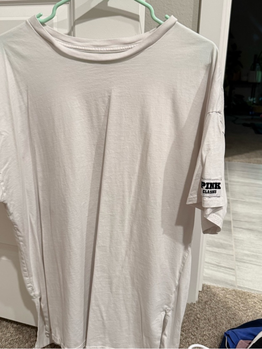 PINK Side Slit Sleep Shirt